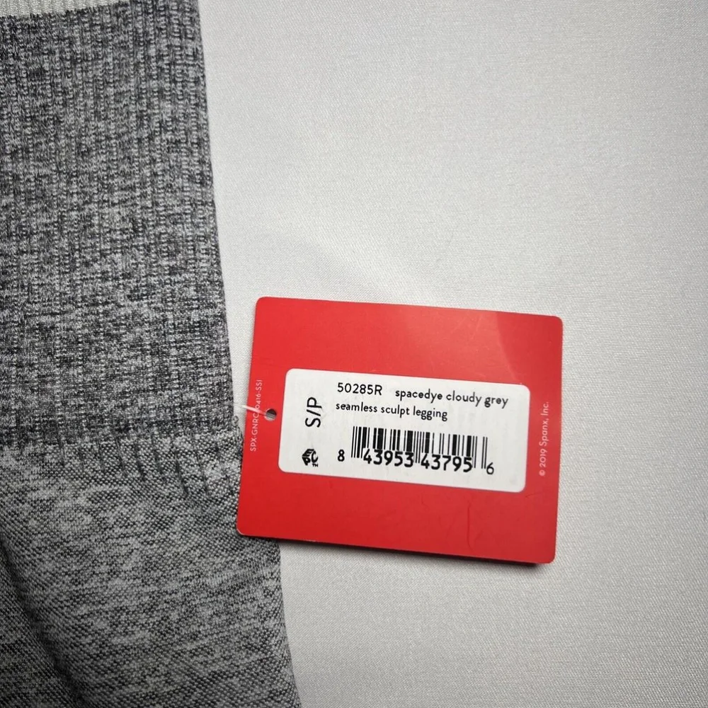 Spanx Seamless Sculpt Legging Spacedye Cloudy Grey Size Small